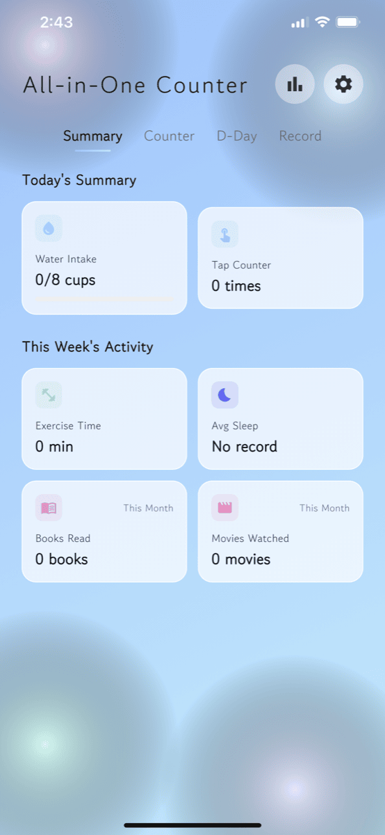All-in-One Counter App Screenshot