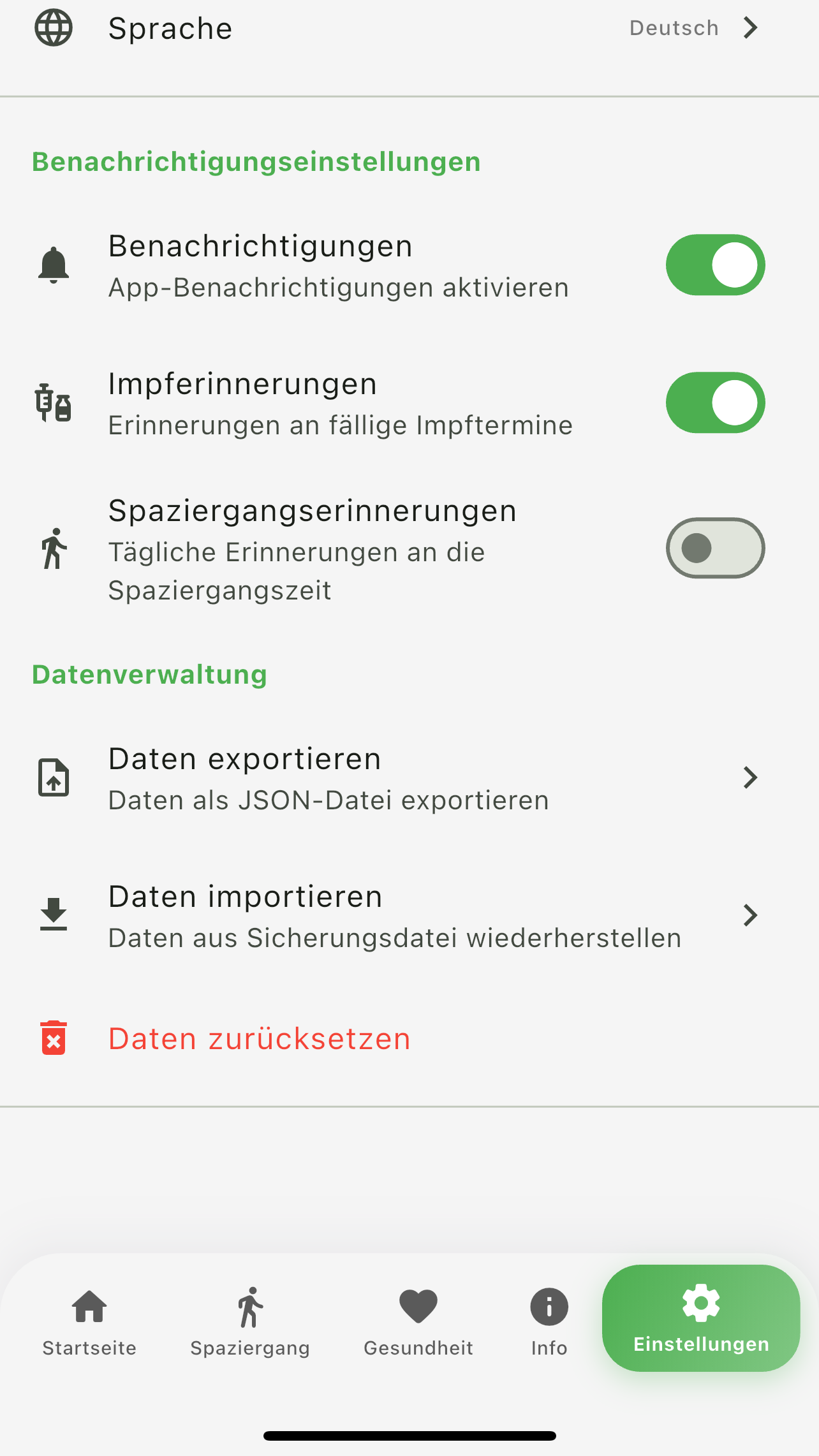 Einstellungen