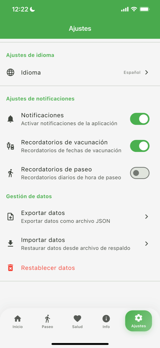 Ajustes