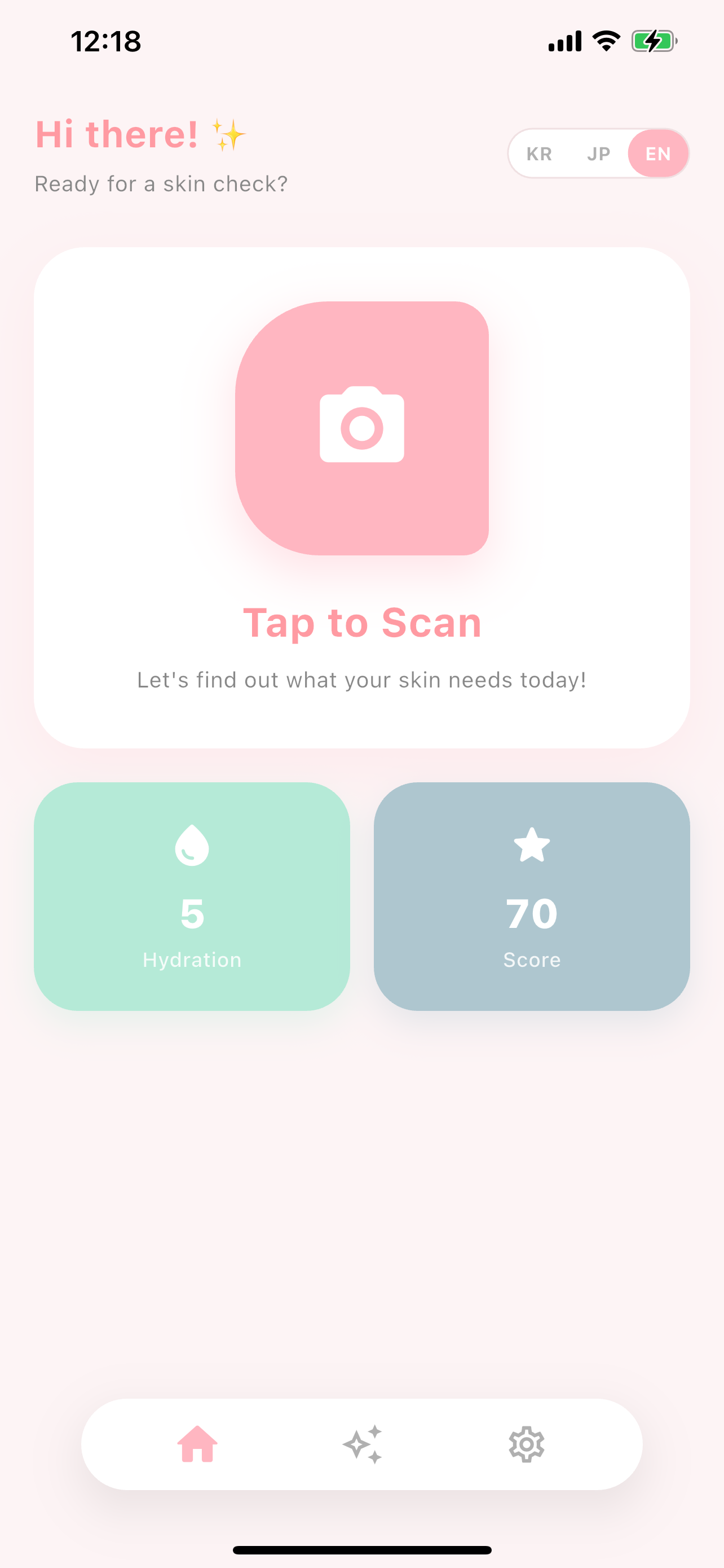 Home screen
