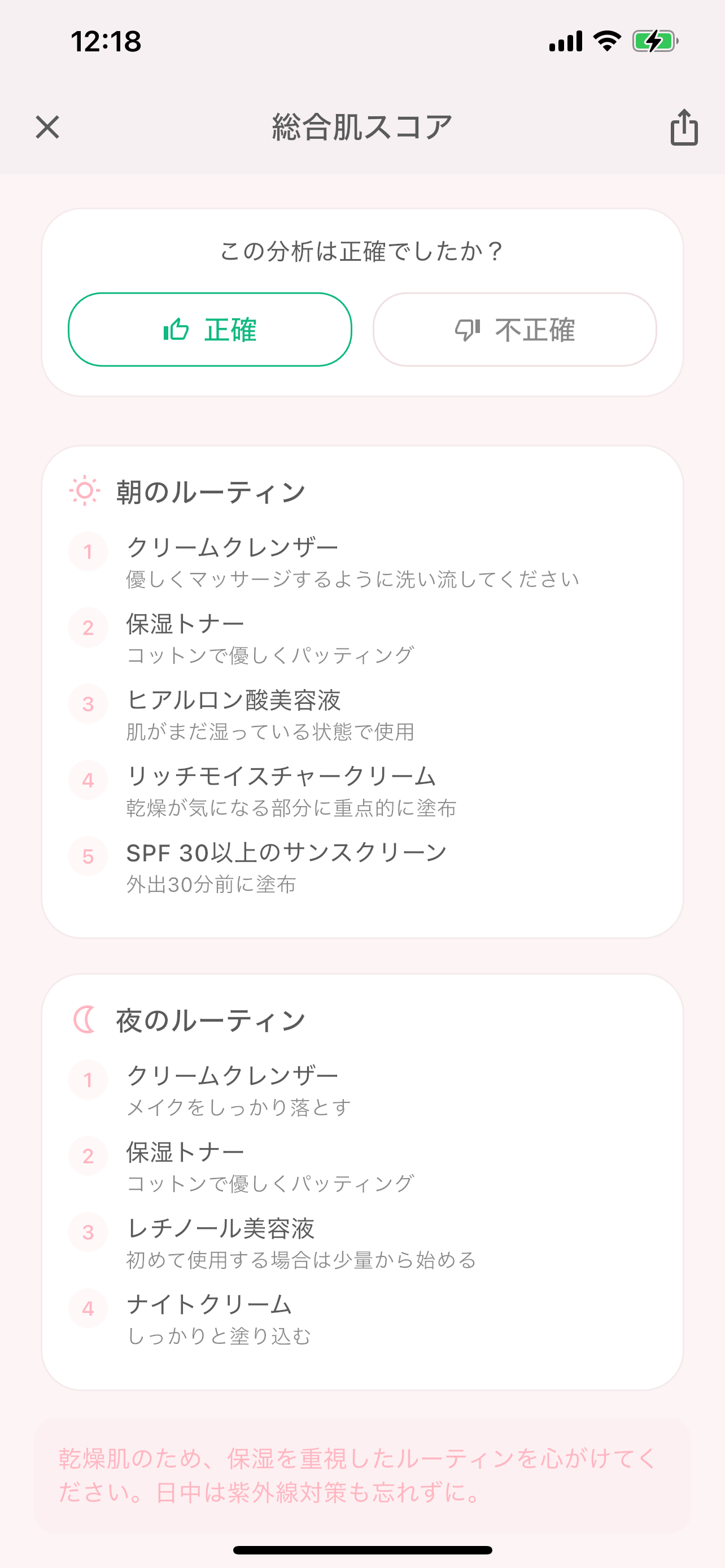 総合肌スコア